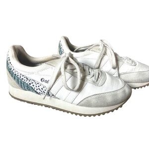 Anthropologie Gola Manhattan Leather Sneakers Sz 6